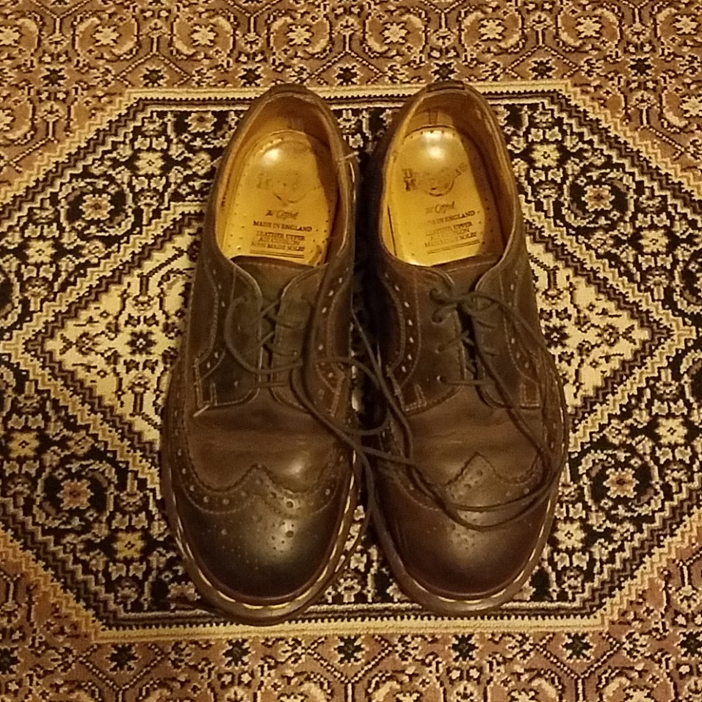 Vintage leather wingtip oxfords